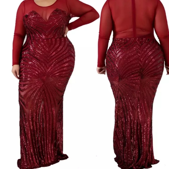 Fashion Nova Dresses & Skirts - 🆕️Long plus size maxi dress/gown NEW✅💖